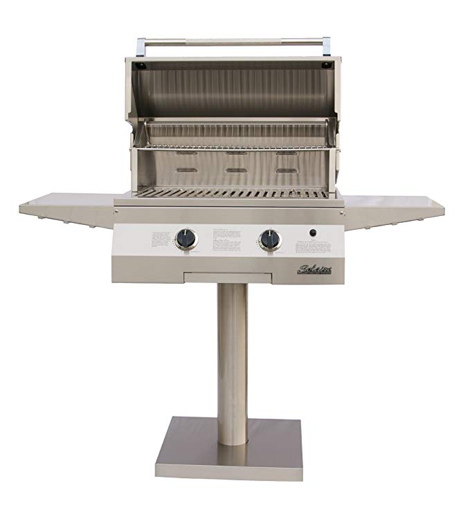 An image related to Solaire SOL-AGBQ-27GVI-LP-BDP 27" Propane Gas Stainless Steel Covered Grill