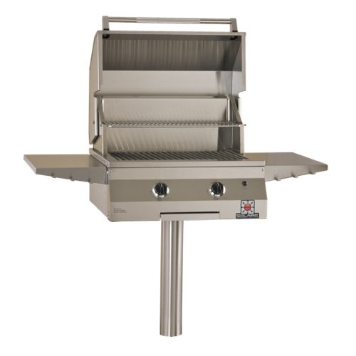 An image of Solaire SOL-IRBQ-27GIRXL-LP-IGP 27" Propane Gas Stainless Steel Covered Grill