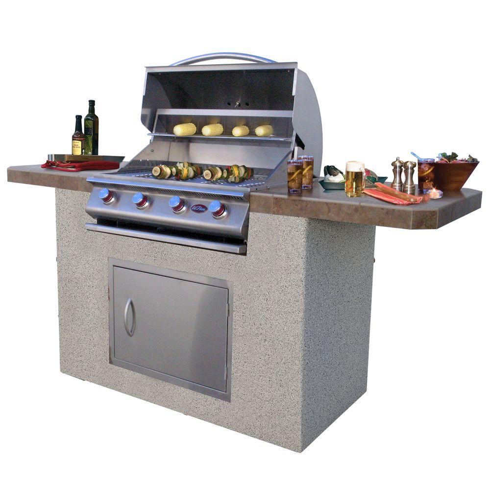 An image related to Cal Flame Bistro 470-A Propane Gas Stainless Steel Built-In Covered Grill