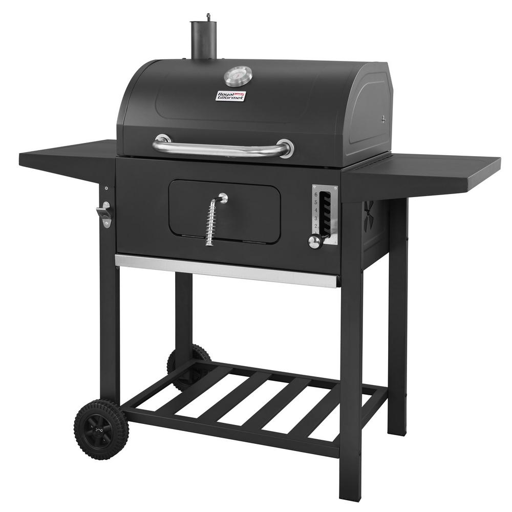 An image of Royal Gourmet CD1824A 24" Charcoal Steel Built-In Covered Grill | KnowYourGrill 