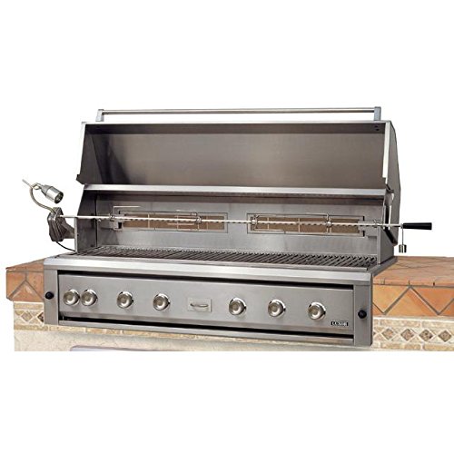 An image of Luxor Aht-54rcv-Bi-Lp 54'' Propane Gas Stainless Steel Built-In Covered Grill | KnowYourGrill 