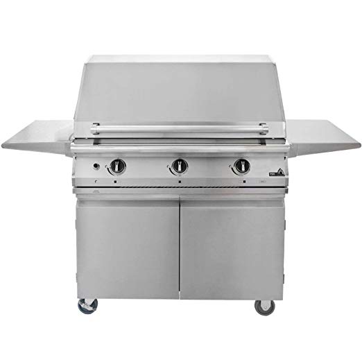 An image related to PGS 39" Propane Gas Stainless Steel Freestanding Covered Grill