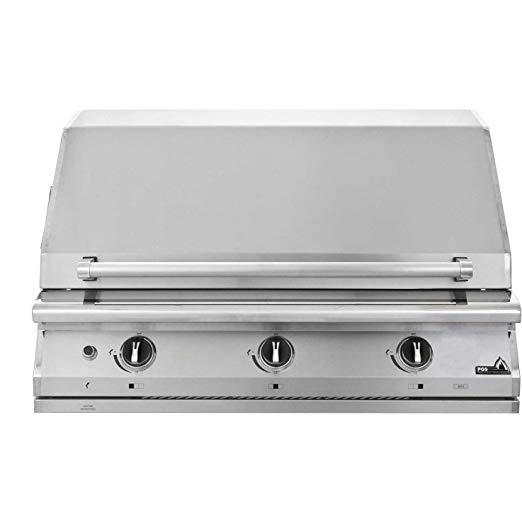 An image of PGS 39" Propane Gas Built-In Covered Grill | KnowYourGrill 