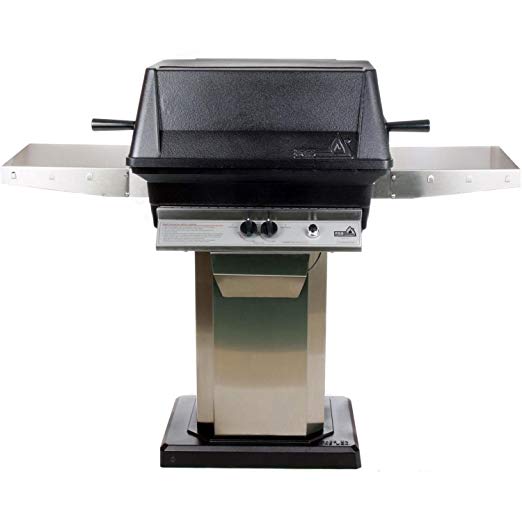 An image of PGS A40 Propane Gas Stainless Steel Freestanding Covered Grill | KnowYourGrill 