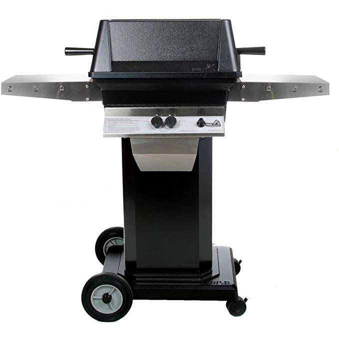 An image of PGS A40 Natural Gas Cast Aluminum Portable Covered Grill | KnowYourGrill 