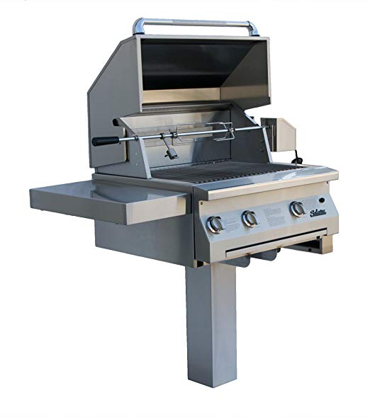 An image related to Solaire SOL-AGBQ-30VI-LP-IGP 30'' Propane Gas Stainless Steel Rotisserie Grill