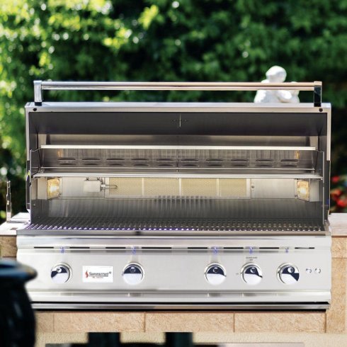 An image related to Summerset TRL Series 38" Propane Gas Stainless Steel Built-In Covered Grill