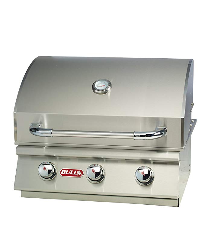 An image of Bull 69008 Steer Propane Gas Stainless Steel Freestanding Grill | KnowYourGrill 