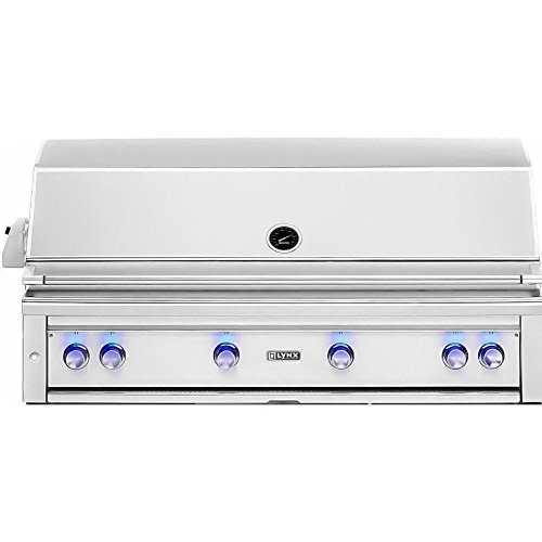 An image of Lynx L54PSR-2-LP 54'' Propane Gas Stainless Steel Covered Grill | KnowYourGrill 