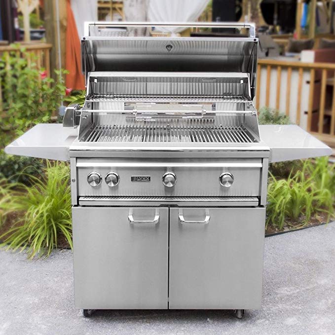 An image related to Lynx 36'' Propane Gas Stainless Steel Freestanding Rotisserie Grill