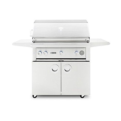 An image of Lynx Smart Grill 36'' Propane Gas Stainless Steel Freestanding Rotisserie Grill | KnowYourGrill 