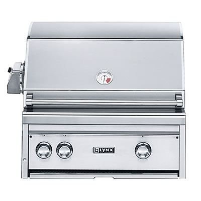 An image of Lynx 27" Natural Gas Built-In Infrared Covered Grill | KnowYourGrill 