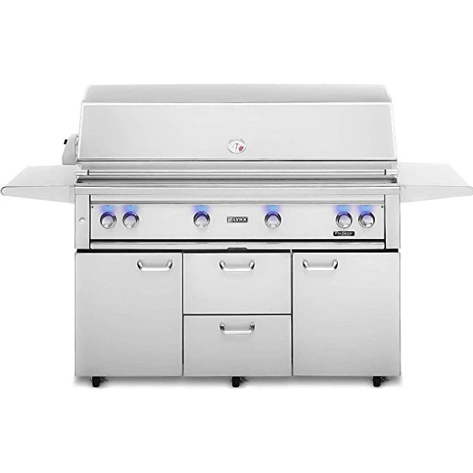 An image related to Lynx L54PSFR-2-LP 54'' Propane Gas Stainless Steel Rotisserie Grill