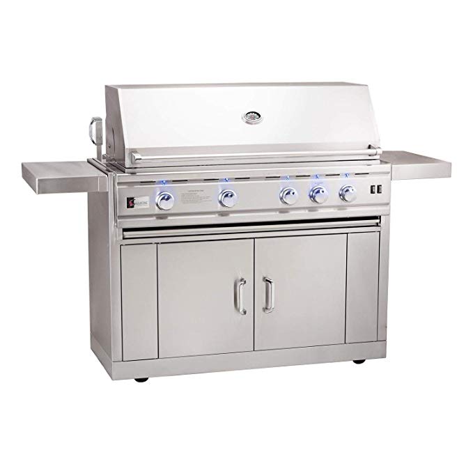 An image related to Summerset TRLD44-NG-CART44TRLD Deluxe 44" Natural Gas Covered Grill