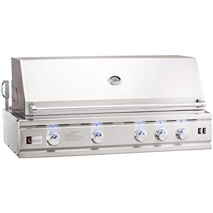 An image related to Summerset Deluxe 44" Natural Gas Stainless Steel Built-In Covered Grill