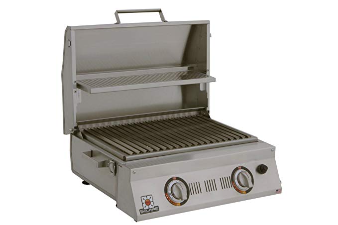An image related to Solaire SOL-AA23A-LP Propane Gas Stainless Steel Tabletop Covered Grill