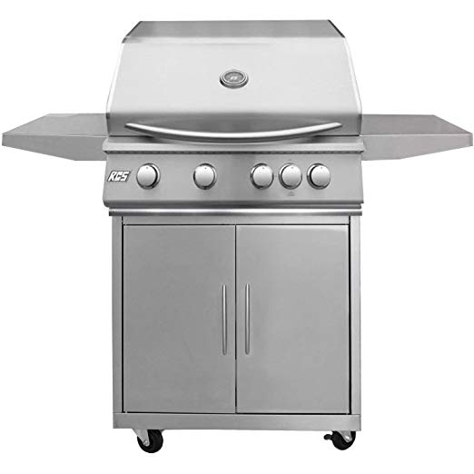 An image related to RCS Premier 32" Natural Gas Stainless Steel Freestanding Covered Grill