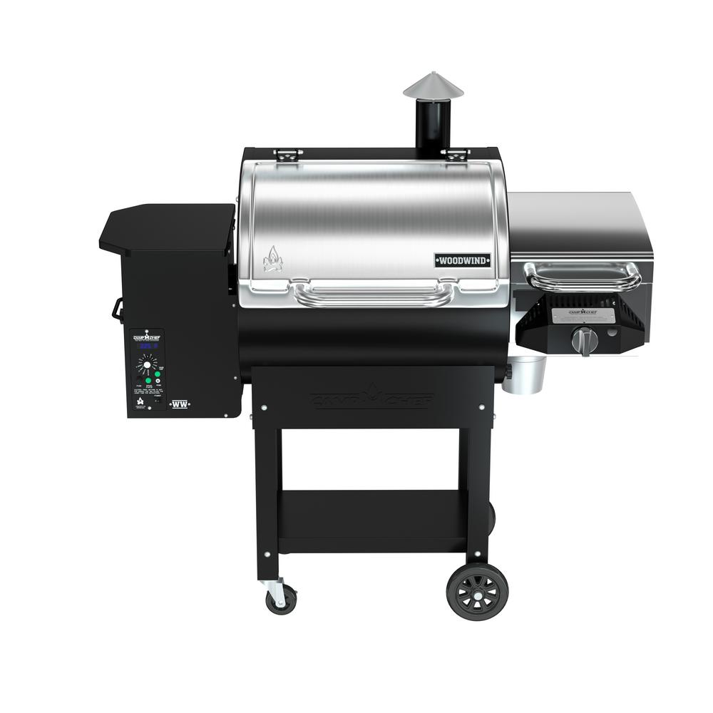 An image related to Camp Chef PG24WWSS Wood Pellet Stainless Steel Freestanding Covered Grill