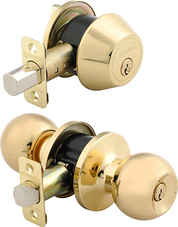 BRINKS 2704105 Metal Polished Brass Lock Door Lock Guide