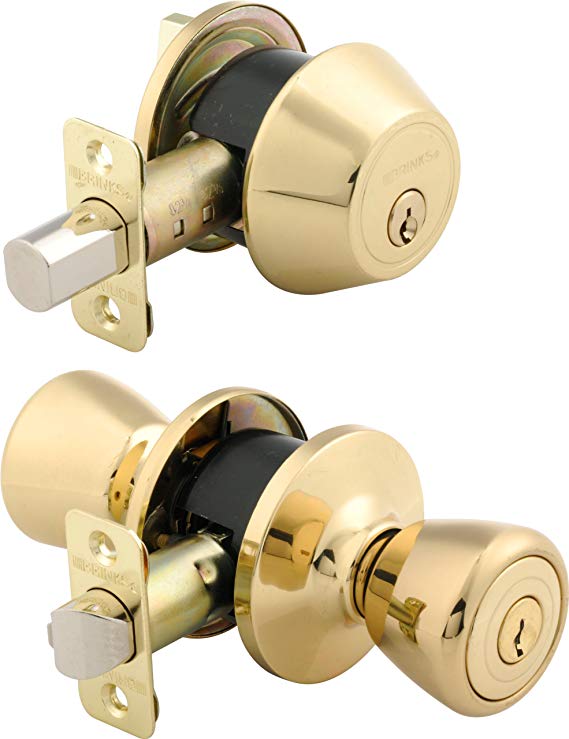 BRINKS 2102105 Metal Polished Brass Lock Door Lock Guide