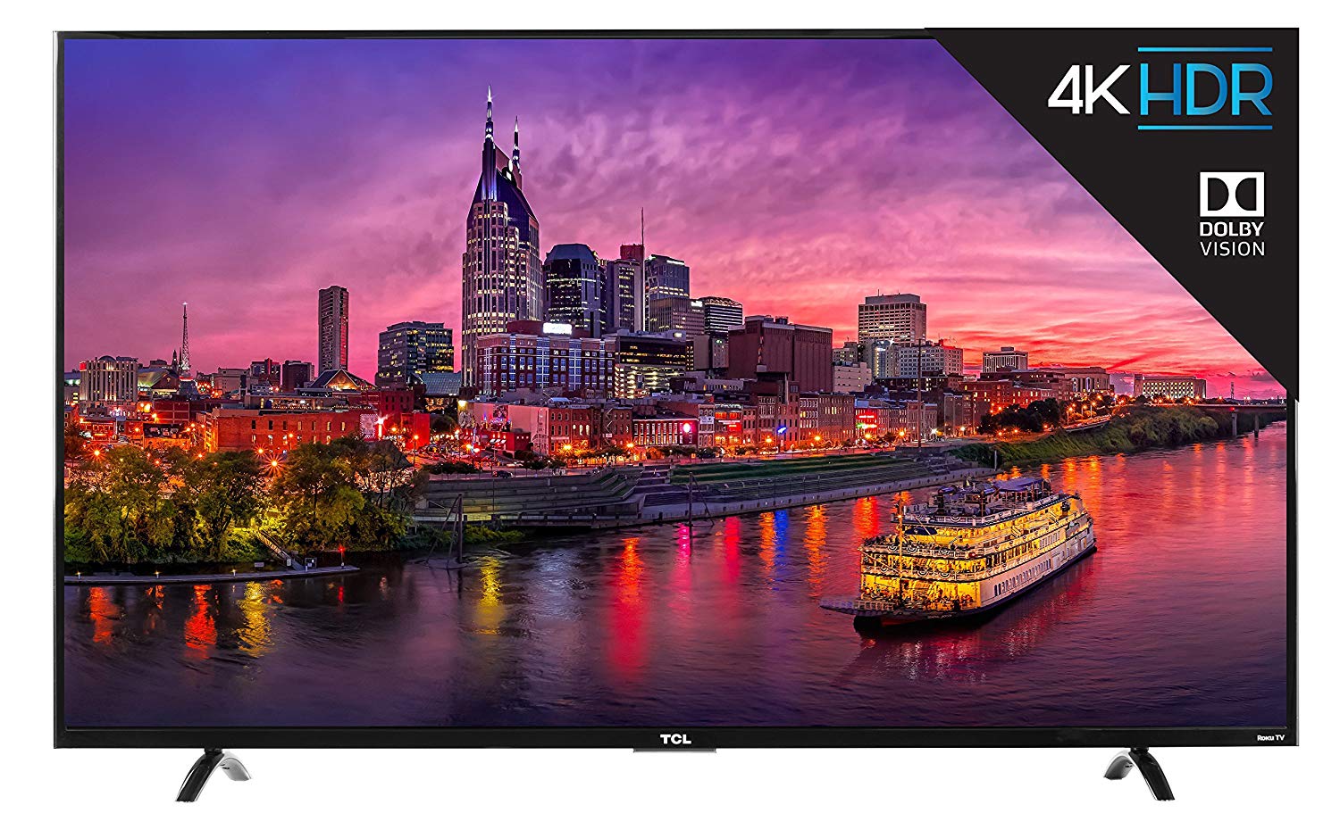 An image of TCL 55P605 55-Inch HDR 4K LED 120Hz TV with Motion Rate 120