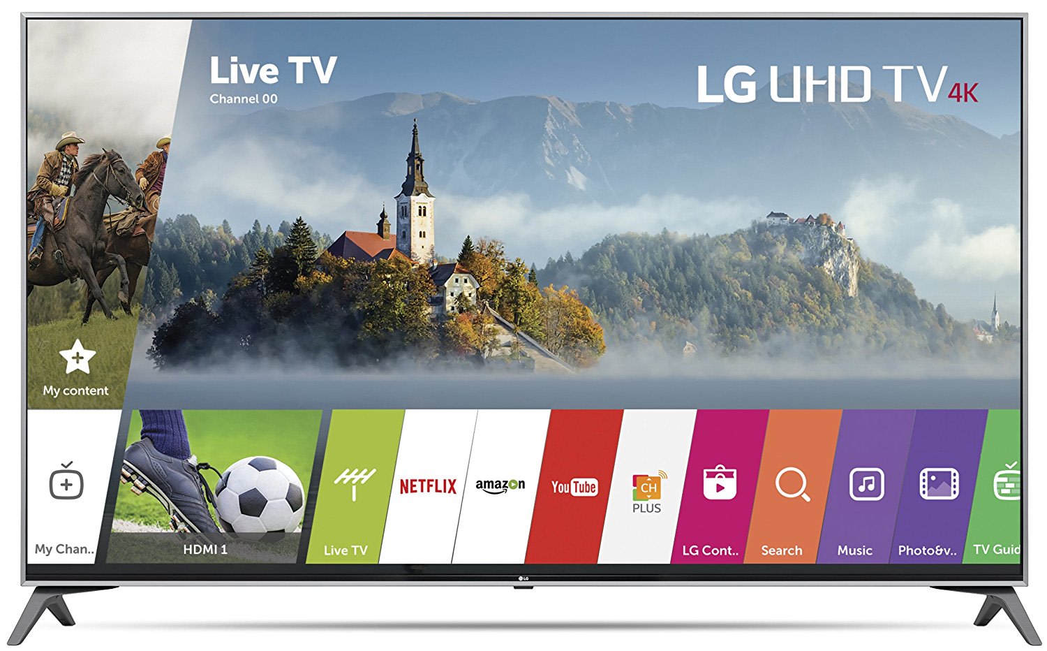 An image related to LG 55UJ7700 55-Inch HDR 4K LED 120Hz Smart TV with LG TruMotion 120