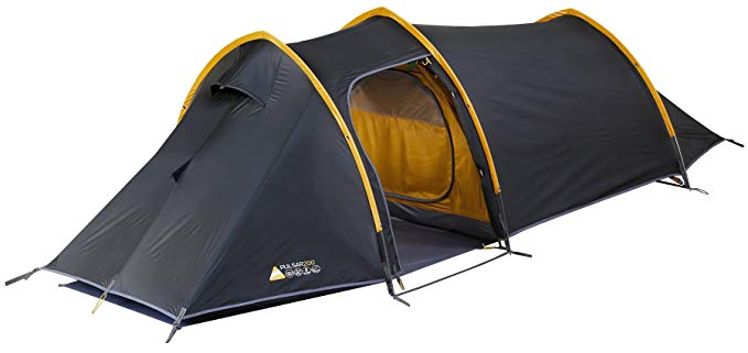 An image of Vango Waterproof 2-Person Anthracite Tunnel Quick Pitch 161.4 X 59.1 X 41.3 Inch Tent