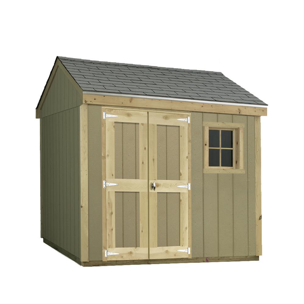 An image of Sheds USA T0810HW Wooden 8 ft. x 10 ft. Barn Shed