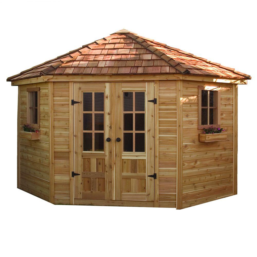 An image of Outdoor Living Today PEN99 Wooden 9 ft. x 9 ft. Ranch Shed