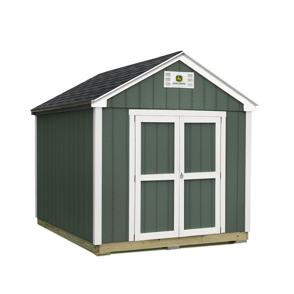 An image of Sheds USA T0812FVP Wooden 8 ft. x 12 ft. Barn Shed