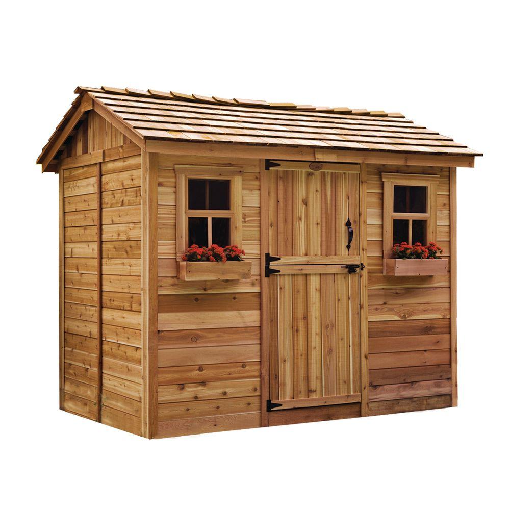 An image of Outdoor Living Today Cabana CB96 Wooden 9 ft. x 6 ft. Ranch Shed