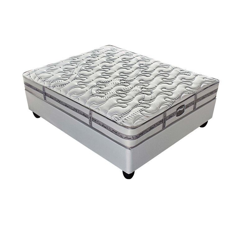 An image related to Slumberland Firm Tight Top Queen XL-Size Nested Pocket Spring System Individually Wrapped Pocket Coils Mattress