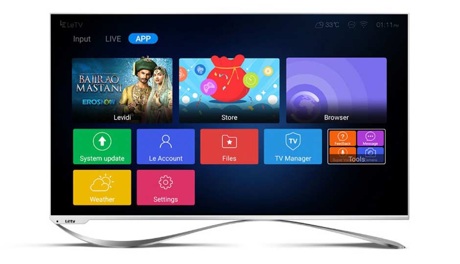 An image of LeEco Super3-Max65 65-Inch Slim Bezel 3D 4K LED TV with MEMC