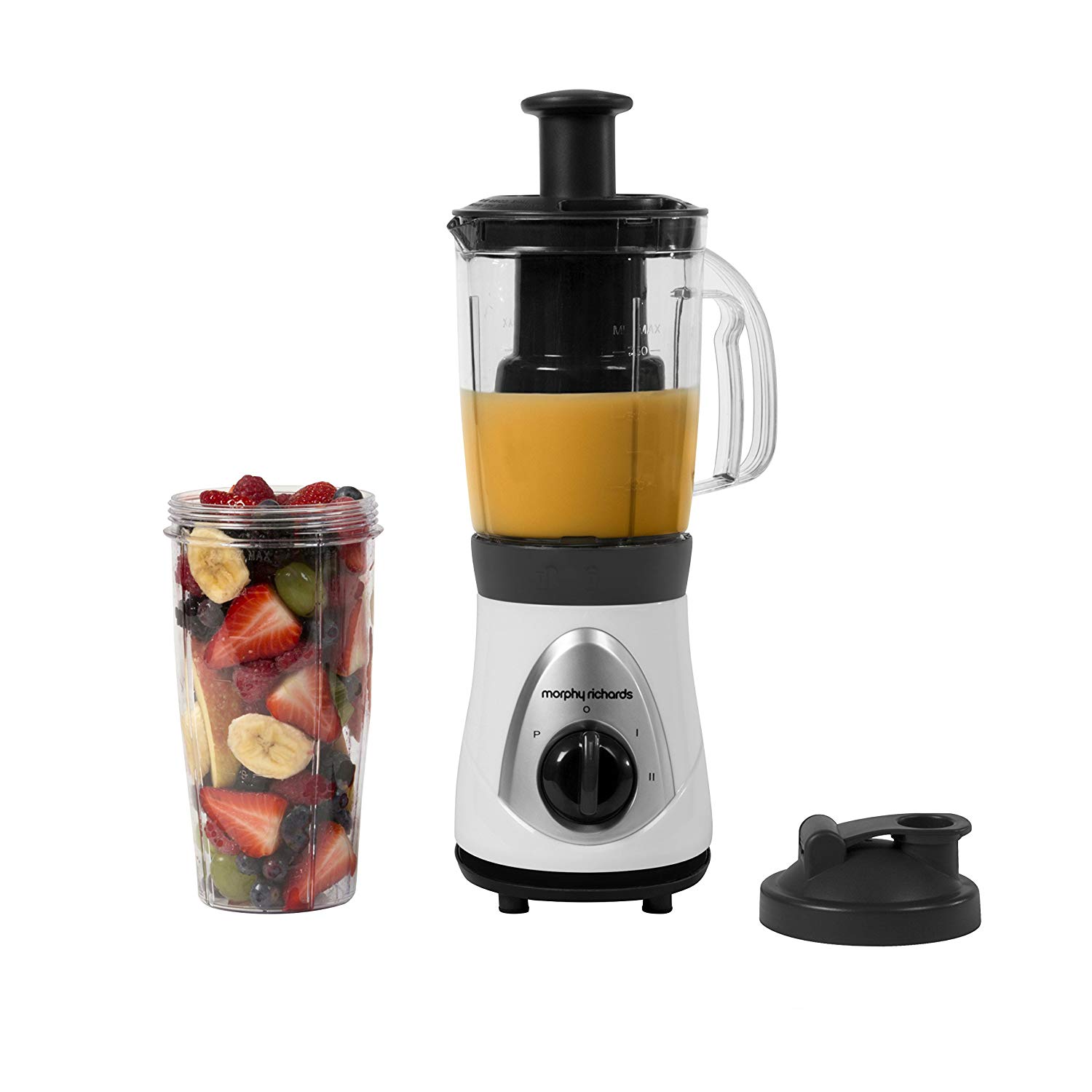 An image of Morphy Richards 403031 Gray 2-Speed 300 W Blender | Trusted Blenders 