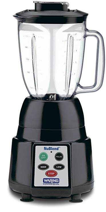 An image of Waring Commercial BB185 Black 2-Speed Blender