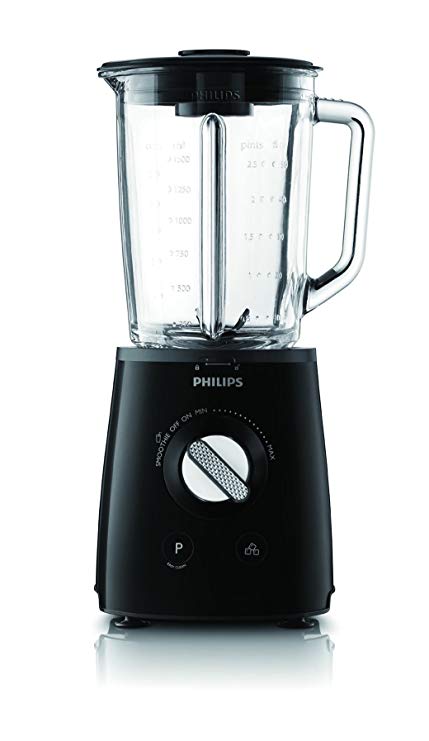 An image of Philips HR2095/90 Black Variable Speed Dial 700 W Blender | Trusted Blenders 