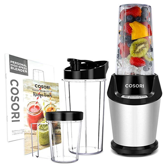 An image of COSORI 800 Watts Silver 800 W Personal Blender | Trusted Blenders 