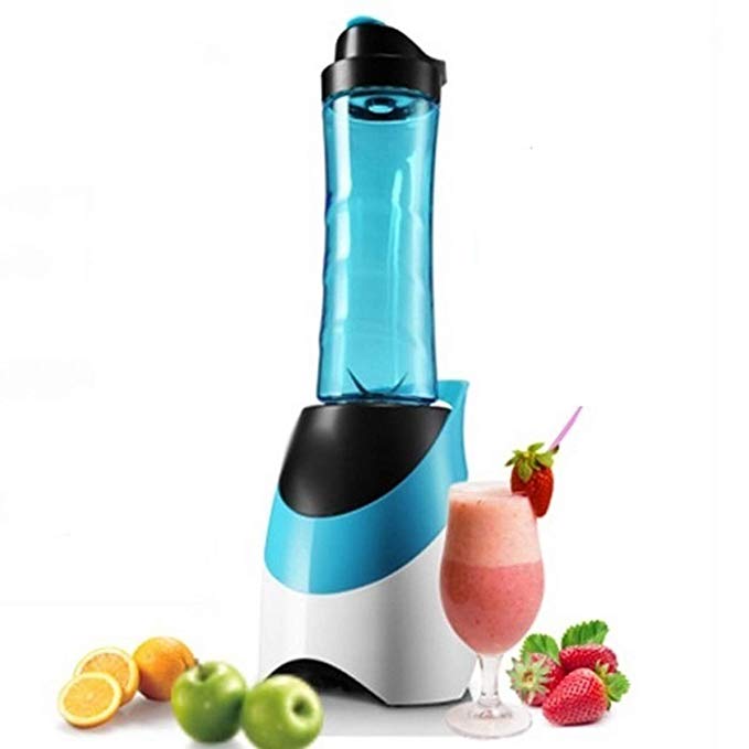 An image of Bonzeal 1000131 Blue 250 W Personal Blender | Trusted Blenders 