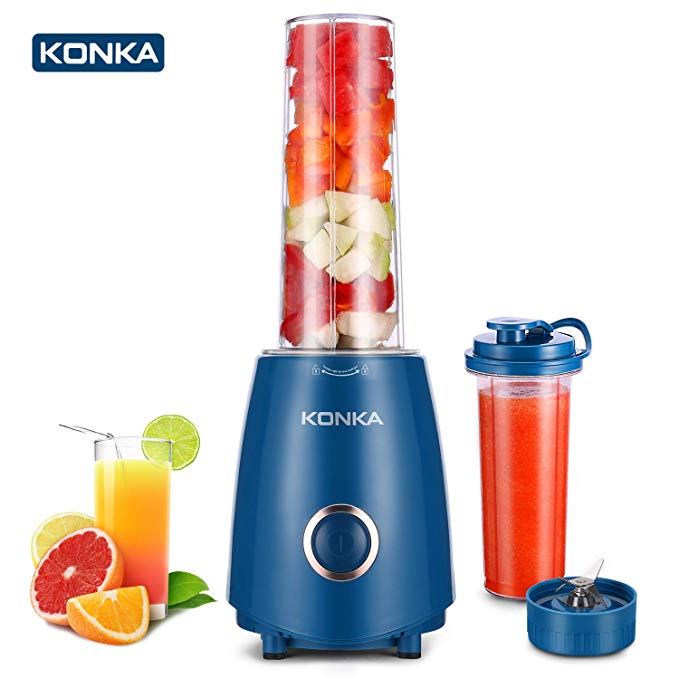 An image of KONKA Blue 300 W Smoothie Blender