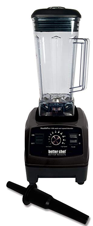 An image of Better Chef IM-690B Black 1100 W Blender | Trusted Blenders 