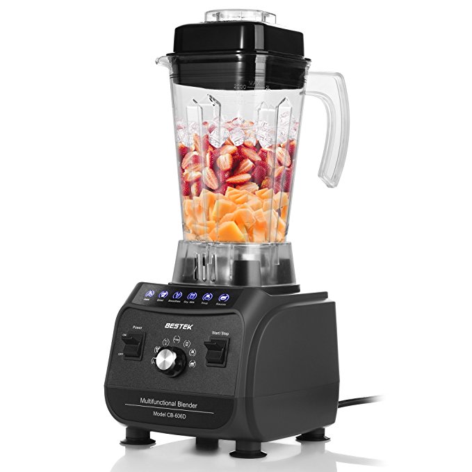 An image of BESTEK CB-606D Black 1500 W Professional Blender | Trusted Blenders 