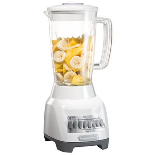 An image of Proctor Silex 50124 White 10-Speed 500 W Blender | Trusted Blenders 