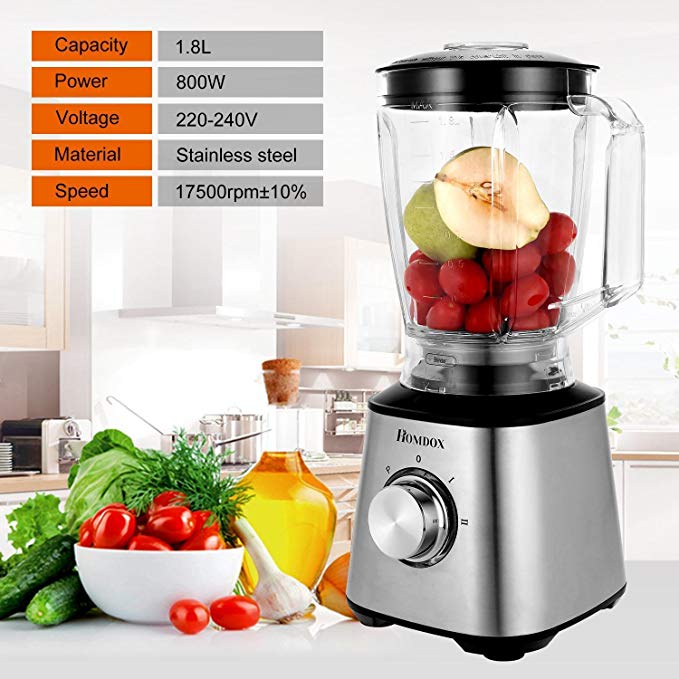 An image of UPMIK Black 2-Speed 800 W Blender