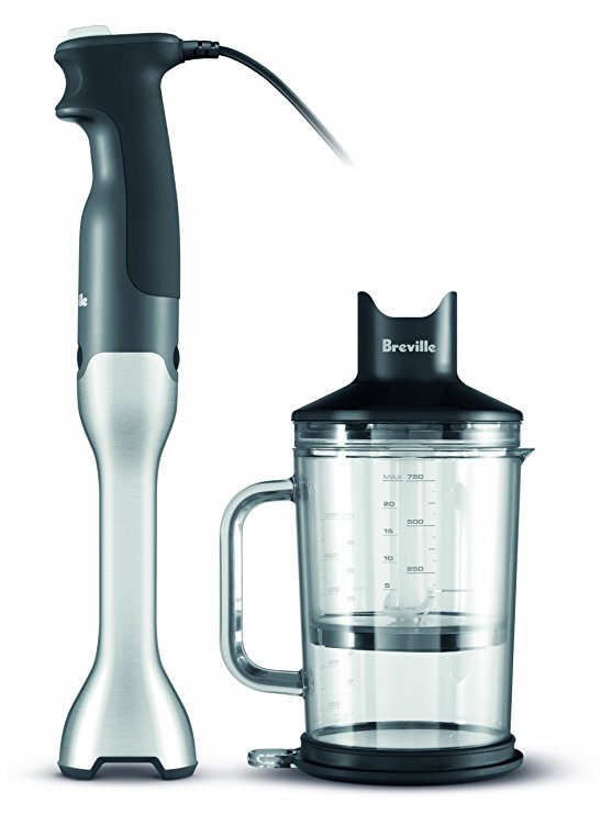 An image of Breville BSB510XL Gray 15-Speed 280 W Baby Food Immersion Blender