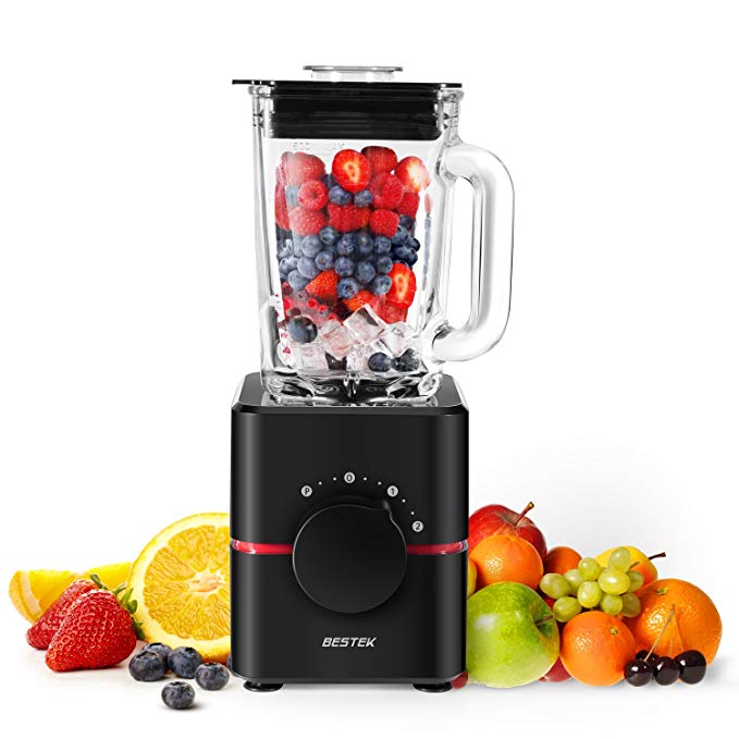 An image of BESTEK BTBL1193 Black 2-Speed 550 W Professional Blender | Trusted Blenders 