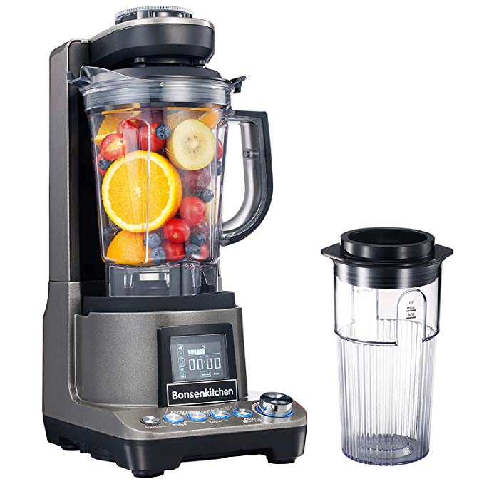 An image of Bonsenkitchen Gray 1500 W Blender | Trusted Blenders 