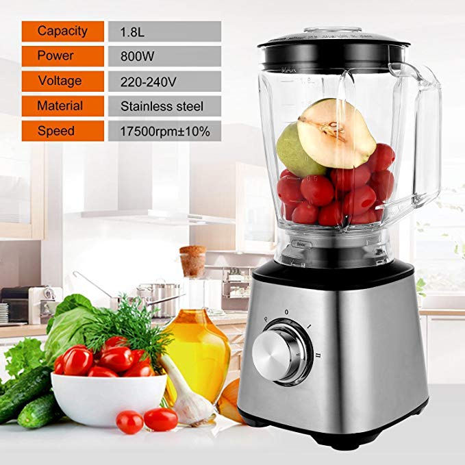 An image of Hindom Black 2-Speed 800 W Professional Blender | Trusted Blenders 