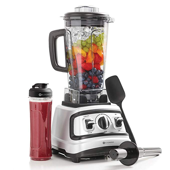 An image related to BlendWorks ABW1450 Black Variable Speed Dial 1500 W Smoothie Blender