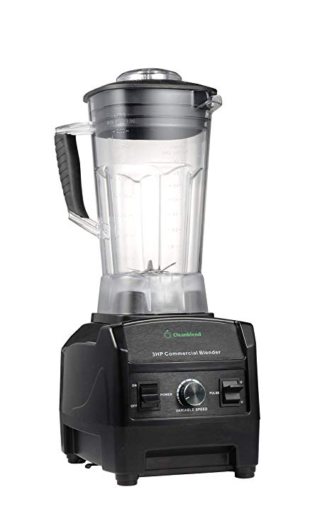 An image of Cleanblend 2001 Black Variable Speed Dial 1800 W Smoothie Blender | Trusted Blenders 