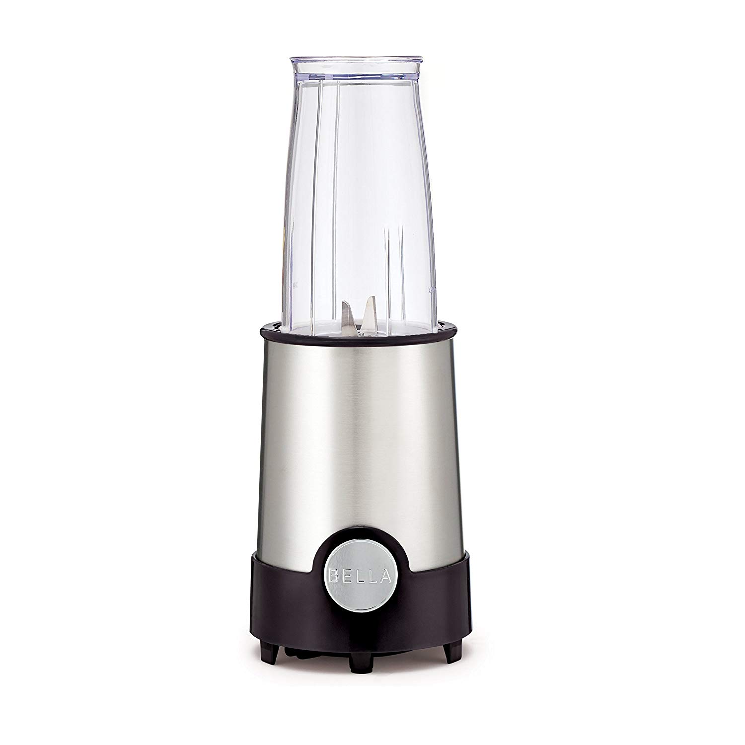 An image of BELLA 13586 Stainless Steel and Black 240 W Personal Blender | Trusted Blenders 